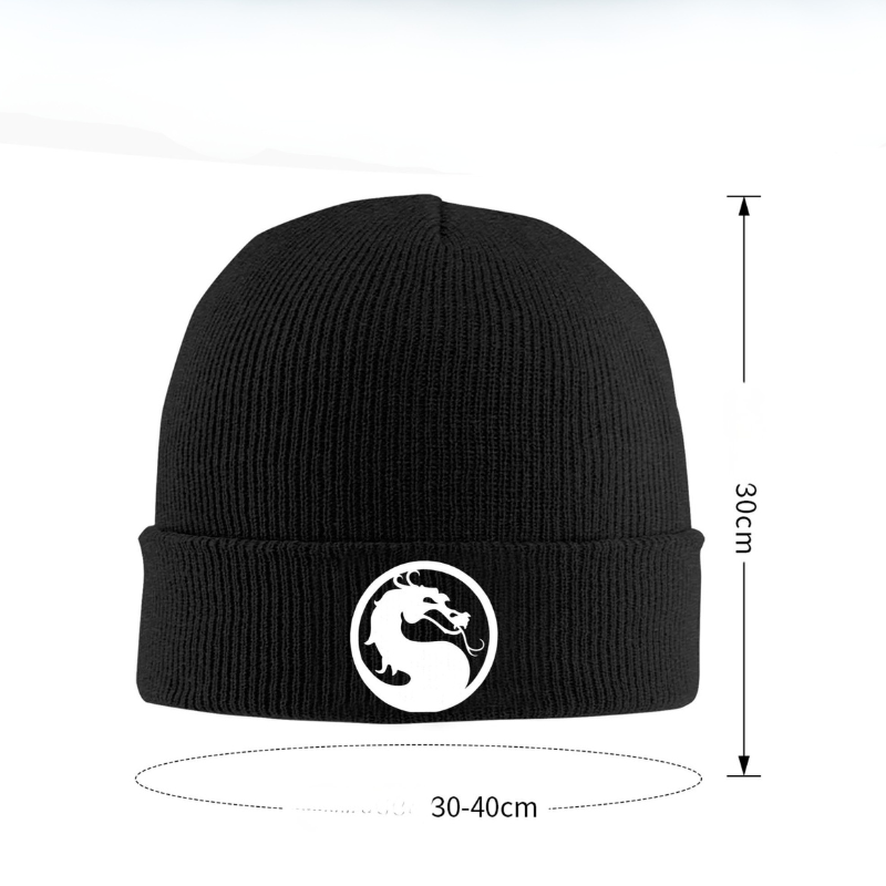 Bonnet Japonais Hiver Unisexe Avec Emblème Dragon