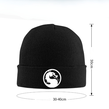 Bonnet Japonais Hiver Unisexe Avec Emblème Dragon