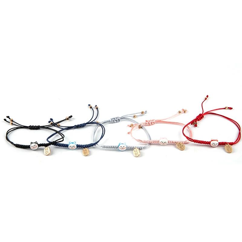 Maneki Neko Bracelet Tressé