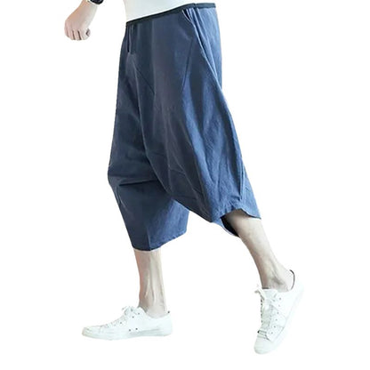 Short Japonais Mode Urbaine En Lin