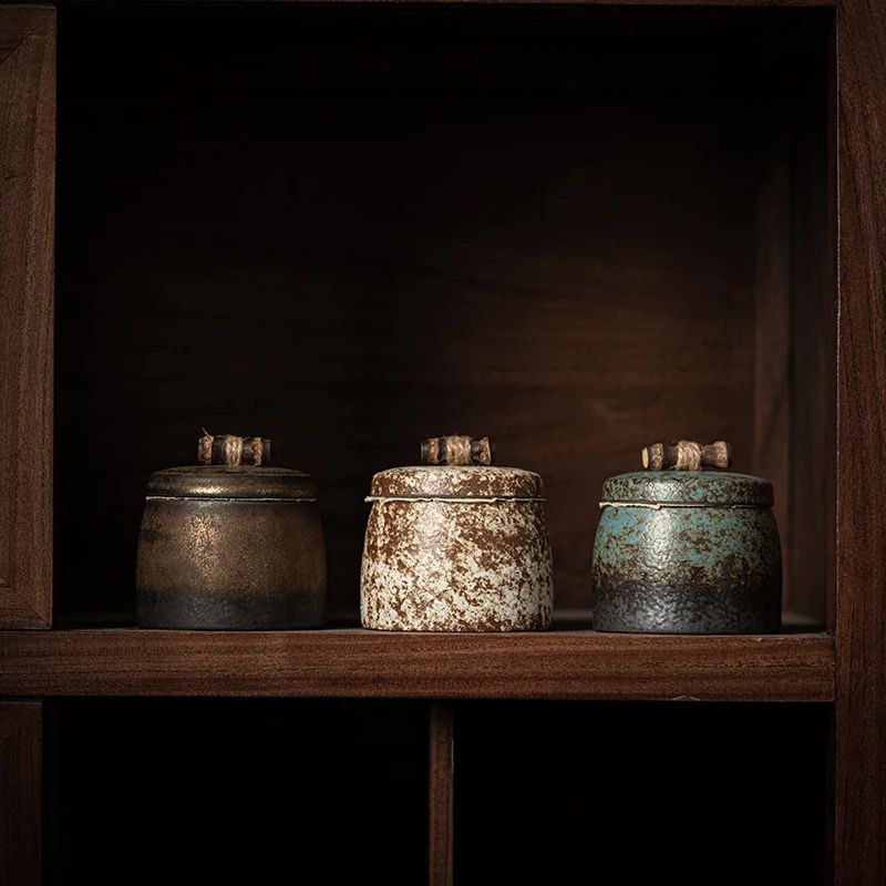 Boîte à Thé Japonaise en Céramique