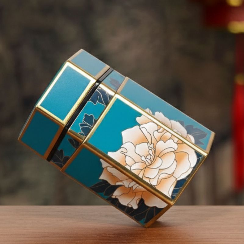 Boîte à Thé Japonaise À Décor Floral