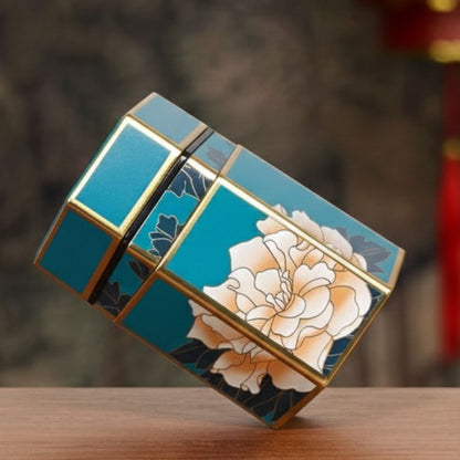 Boîte à Thé Japonaise À Décor Floral