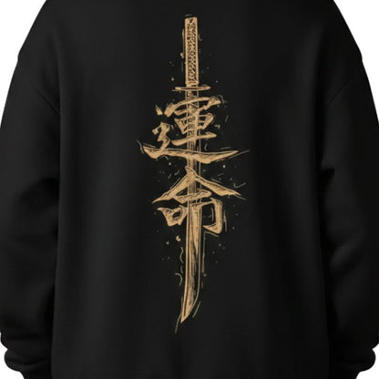 Sweat Japonais Mode Urbaine Avec Design Katana
