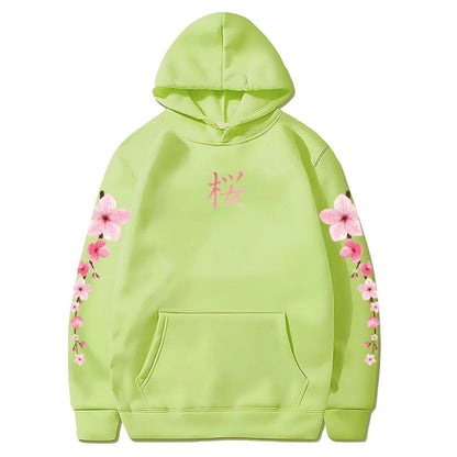 Sweat Japonais En Coupe Décontractée Avec Imprimé Sakura
