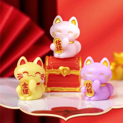 Maneki Neko Mini Figurine Décorative 2,6 cm
