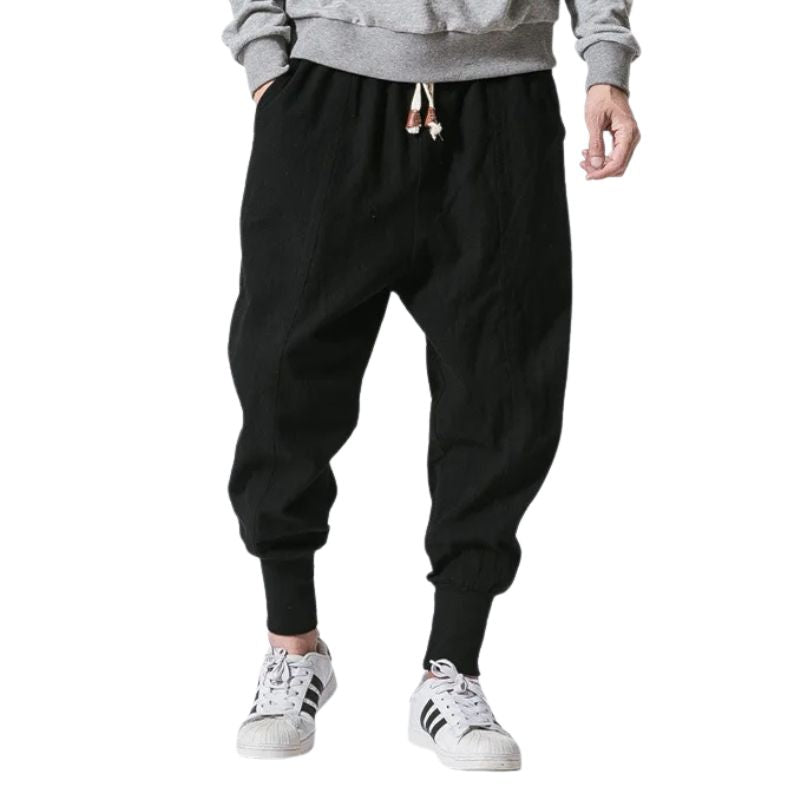 Pantalon Japonais Ample Homme Style Sarouel Moderne