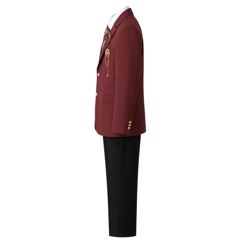 Uniforme Japonais En Ensemble Élégant Avec Cravate Rayée