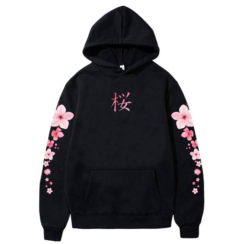 Sweat Japonais En Coupe Décontractée Avec Imprimé Sakura