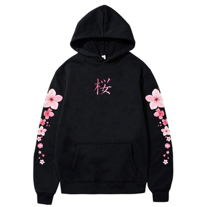 Sweat Japonais En Coupe Décontractée Avec Imprimé Sakura