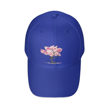 Casquette Japonaise Blanche Avec Motif Cerisier Sakura