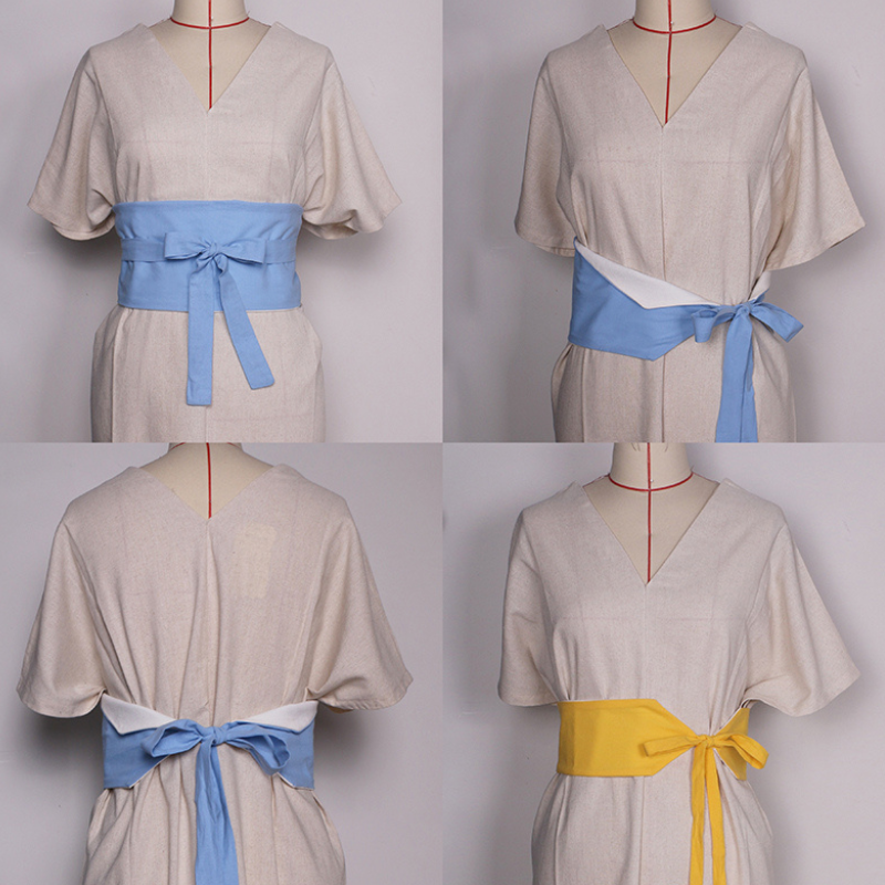 Ceinture Obi Style Hanfu Ancien Avec Finition Minimaliste