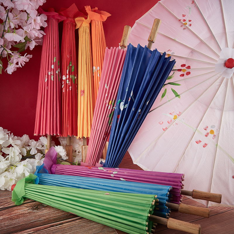 Parapluie Japonais Traditionnel En Papier Huilé Style Sakura