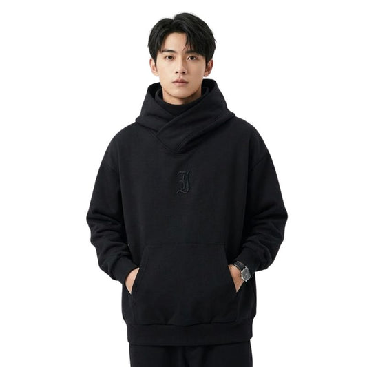 Sweat Japonais Streetwear Avec Capuche Col Roulé