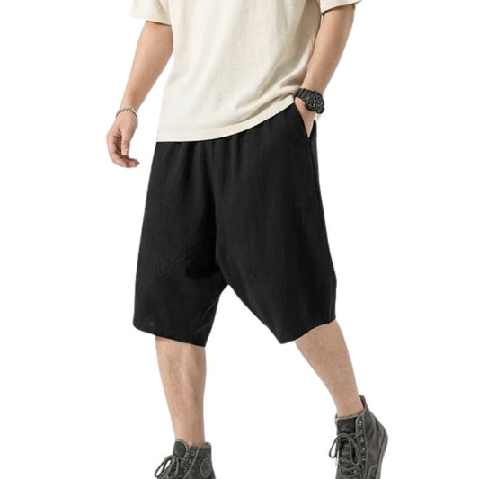 Short Japonais Mode Urbaine En Lin