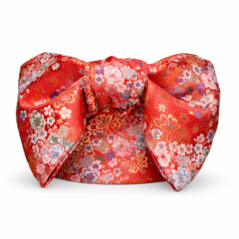 Ceinture Obi Style Geisha Rouge