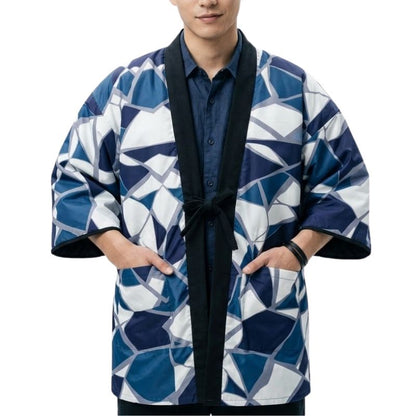 Hanten Homme Japonais Traditionnel À Manches Larges