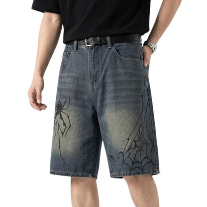 Short Japonais Harajuku Homme en Jean Décontracté
