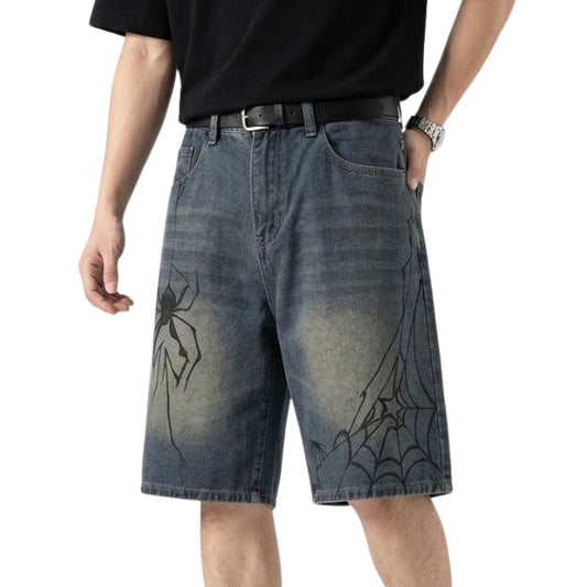 Short Japonais Harajuku Homme en Jean Décontracté