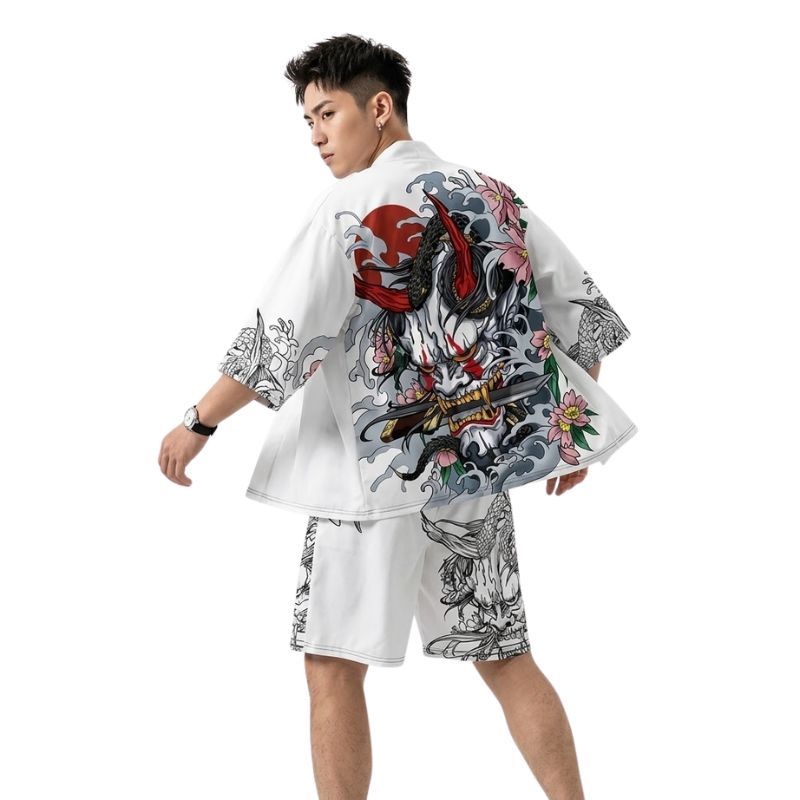 Ensemble Kimono Moderne En Tenue Décontractée