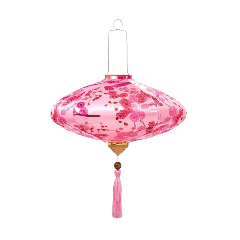 Lanterne Japonaise Florale Rose Style Traditionnel