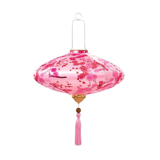 Lanterne Japonaise Florale Rose Style Traditionnel