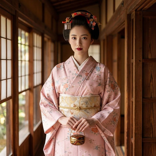 Kimono Traditionnel Imprimé Floral