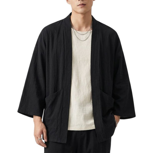 Kimono Japonais Contemporain En Veste Ouverte