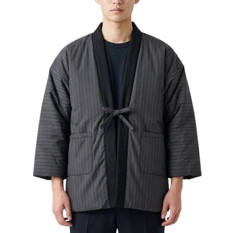 Hanten Homme Japonais Uni Minimaliste