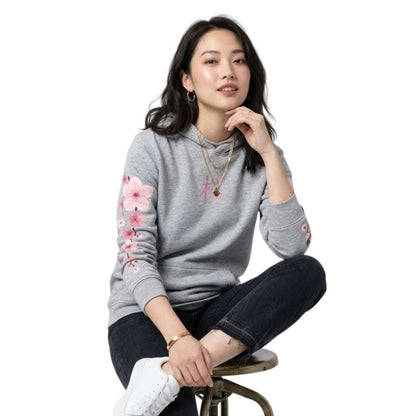 Sweat Japonais En Coupe Décontractée Avec Imprimé Sakura