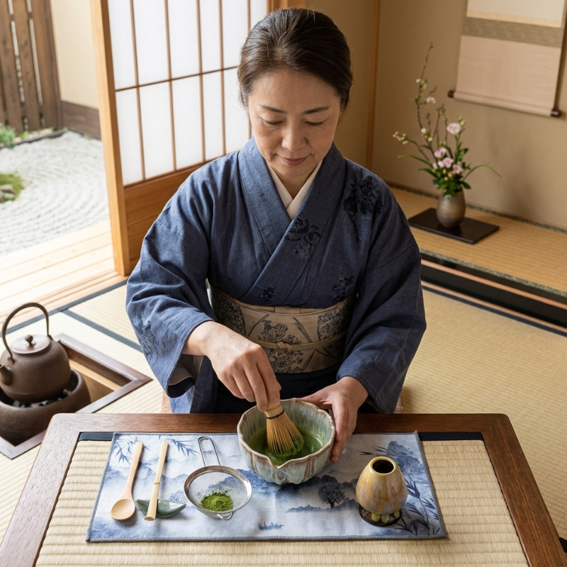 Kit Matcha Traditionnel Avec Bol Et Ustensiles