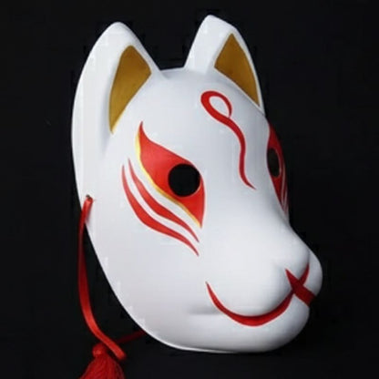 Masque Kitsune Cosplay Avec Forme Renard Stylisée