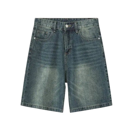 Short Japonais en Jean Homme Coupe Ample