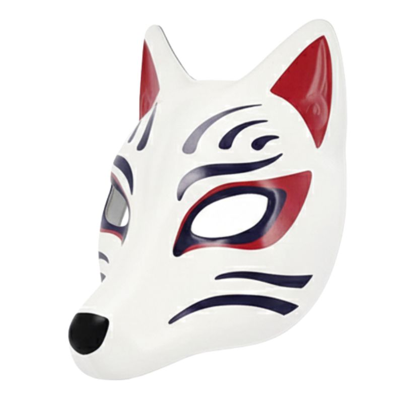 Masque Kitsune Design Renard Stylisé Moderne