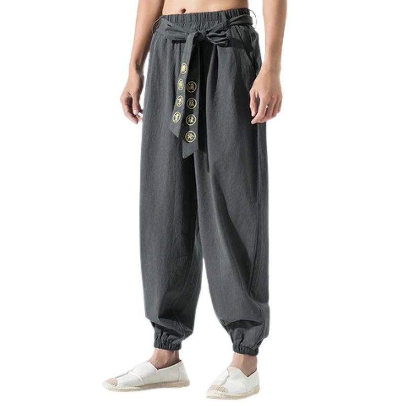 Pantalon Japonais Ample Homme Coupe Traditionnelle