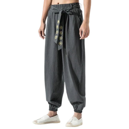 Pantalon Japonais Ample Homme Coupe Traditionnelle