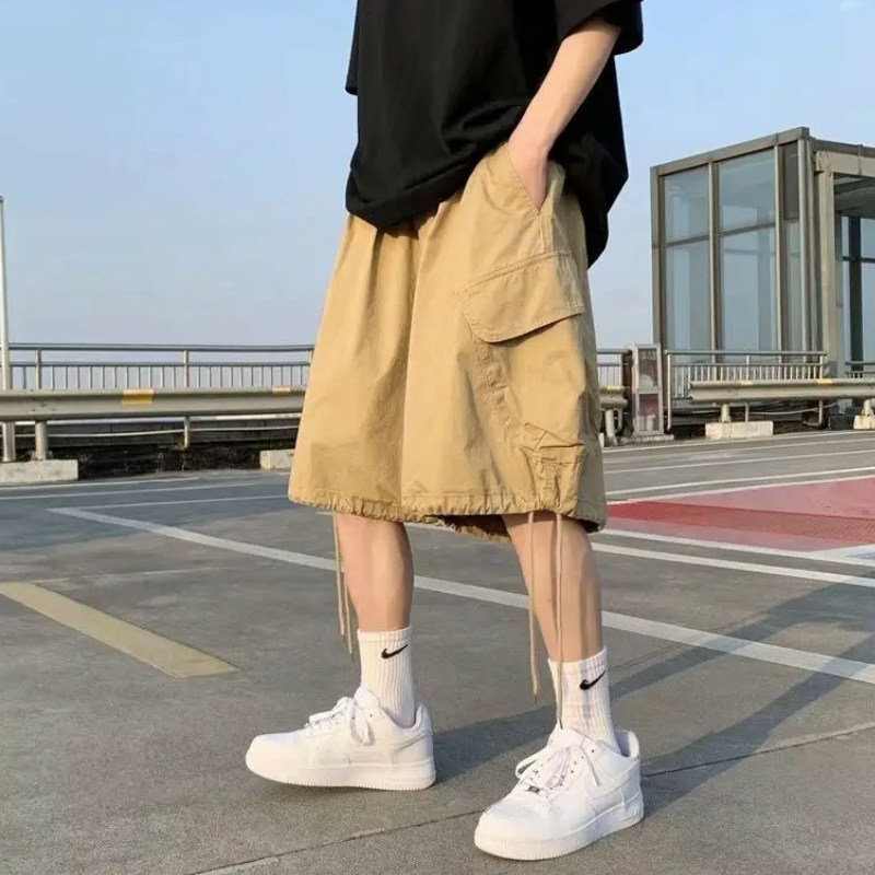 Short Japonais Large Avec Coupe Cargo