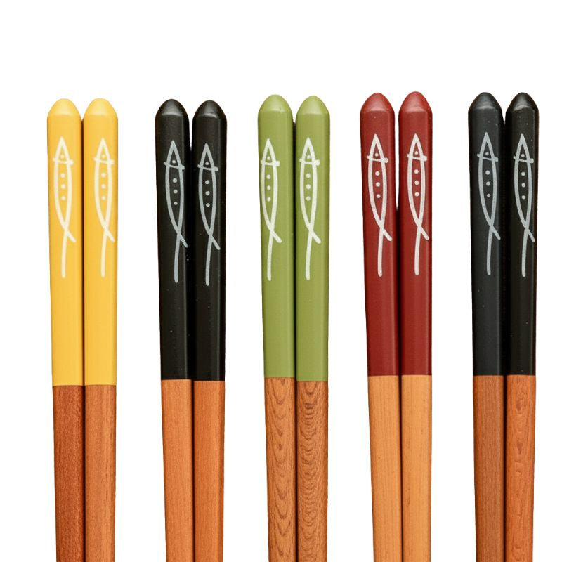 Baguette Japonaise en Bambou à Motif Poissons