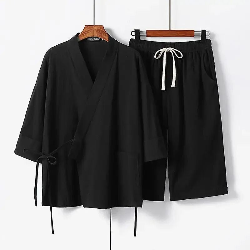 Jinbei Homme Moderne En Tissu Fluide