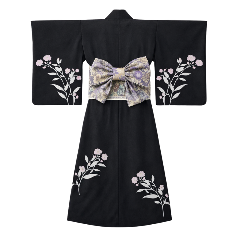 Kimono Traditionnel En Style Chic Avec Manches Amples Raffinées