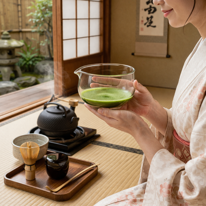 Bol Matcha Minimaliste En Verre