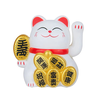 Maneki Neko Design Chat À Énergie Solaire