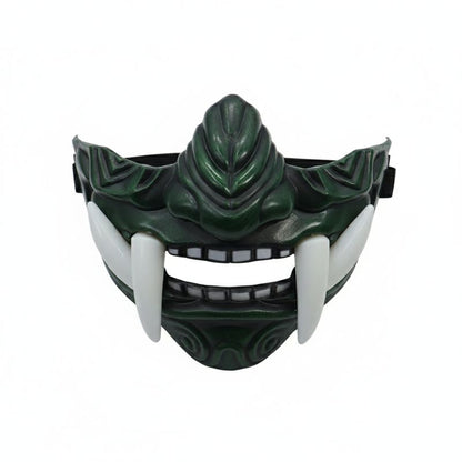 Masque Samouraï Oni Avec Crocs Longs