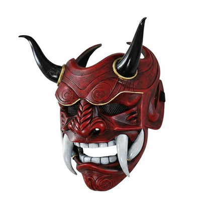 Masque Samouraï Japonais Avec Design Démon Oni