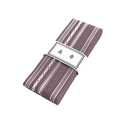 Ceinture Obi En Jacquard Avec Motif Rayé Traditionnel
