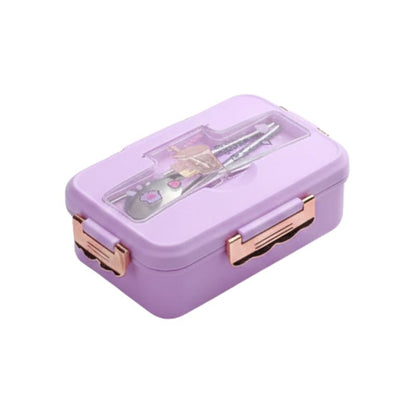Boîte Bento Japonaise Violette Style Kawaii