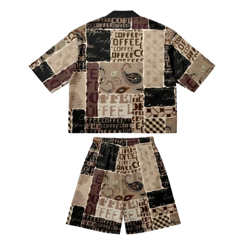 Ensemble Kimono Japonaise Avec Illustration Contemporaine