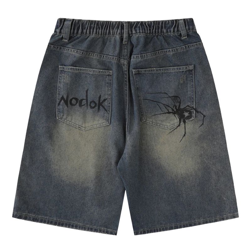 Short Japonais Harajuku Homme en Jean Décontracté