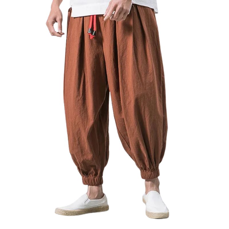 Pantalon Japonais Ample Homme Style Sarouel Moderne