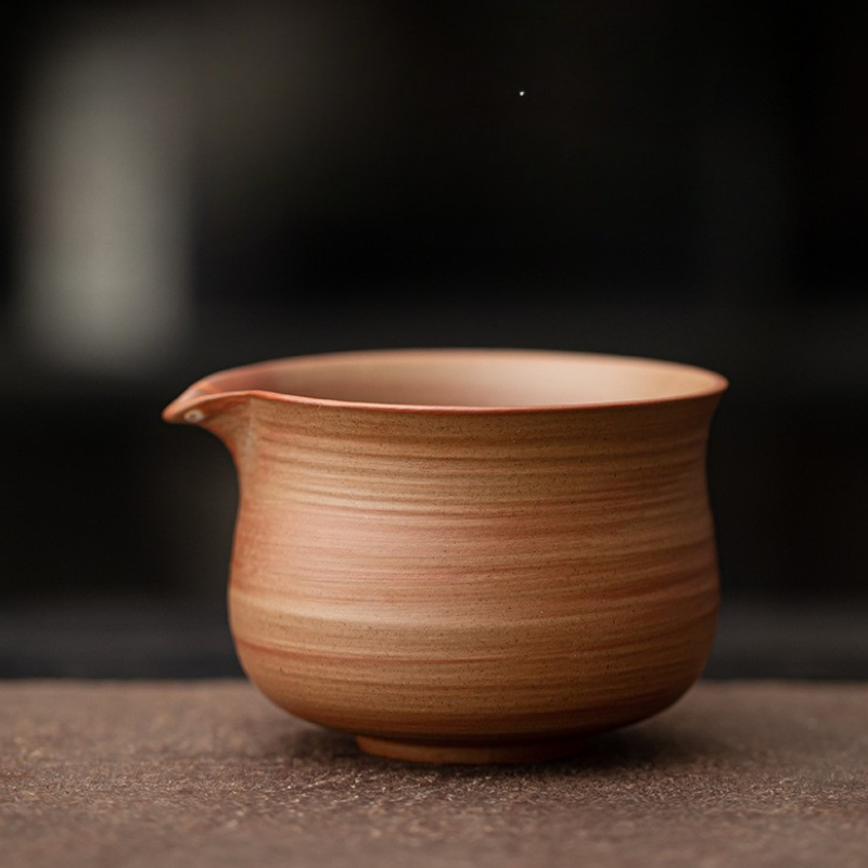 Bol Matcha En Céramique Terre Cuite Avec Bec Verseur